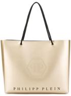 Philipp Plein Logo Shopping Tote - Gold