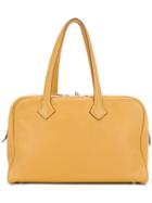 Hermès Vintage Victoria 35 Tote Bag - Yellow & Orange