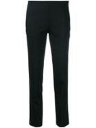 Jil Sander Navy Slim-fit Cropped Trousers - Black