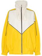 Plan C Colour-block Zipped Jacket - Yellow
