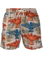 Mc2 Saint Barth Special Edition Print Shorts - Neutrals