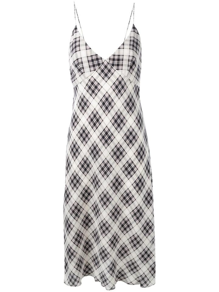Marc Jacobs Checked Midi Dress - Neutrals