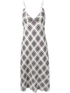 Marc Jacobs Checked Midi Dress - Neutrals