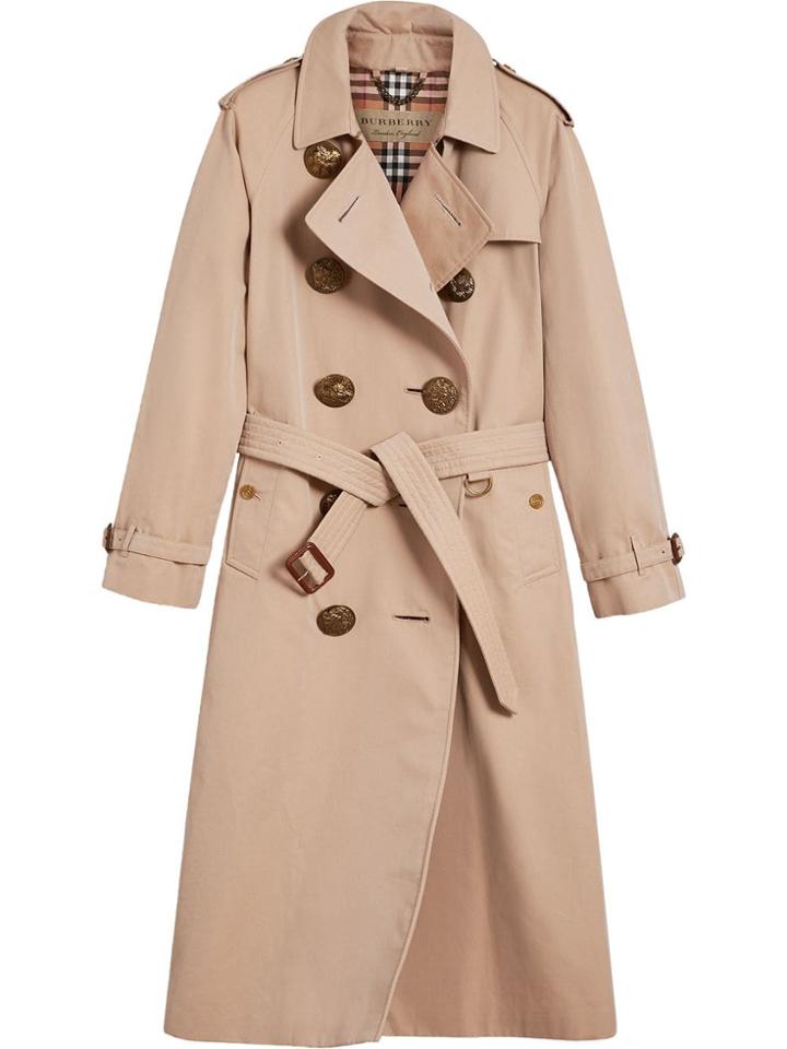 Burberry Bird Button Trench Coat - Neutrals
