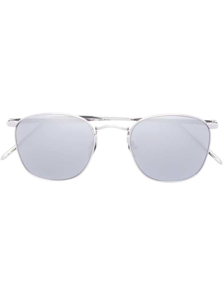 Linda Farrow '435' Sunglasses - Metallic