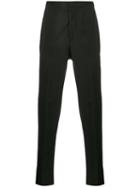 Sideband Trousers - Men - Silk/virgin Wool - 48, Black, Silk/virgin Wool, Alexander Mcqueen