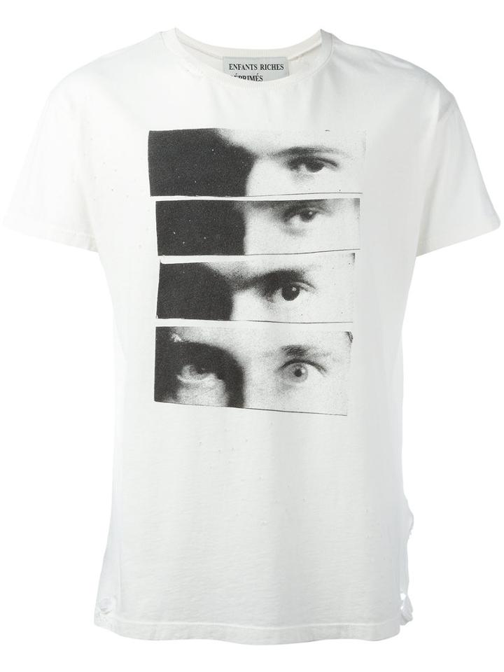 Enfants Riches Deprimes - 'les Yeux' T-shirt - Men - Cotton - Xl, White, Cotton