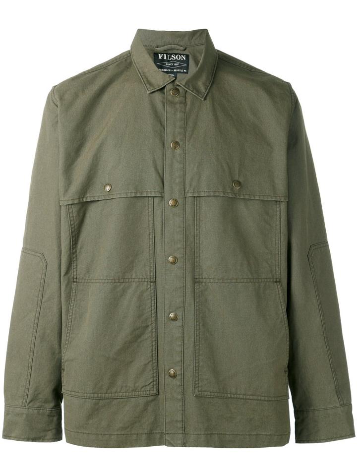 Filson - Chest Pockets Shirt Jacket - Men - Cotton/polyester - M, Green, Cotton/polyester