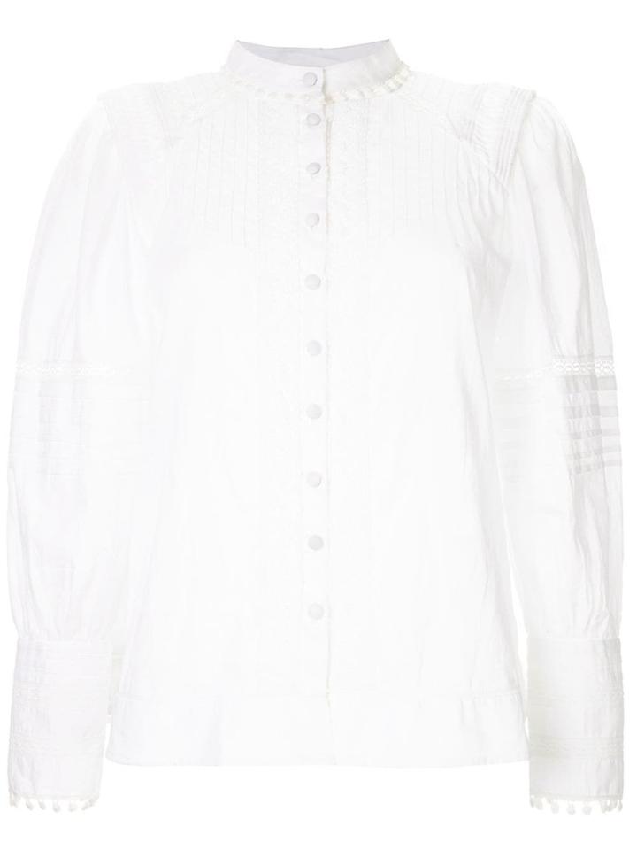Sea Embroidered Shirt - White