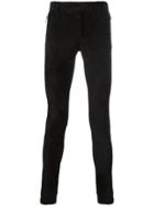 Balmain Biker Skinny Trousers - Black