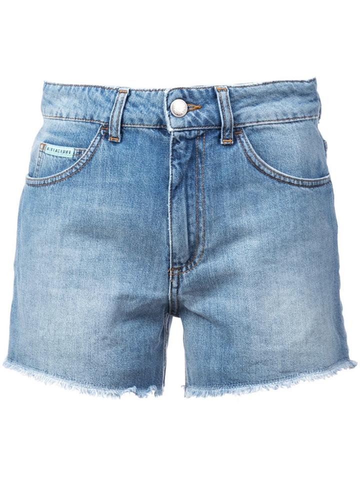 Alexa Chung High Rise Shorts - Blue