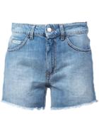 Alexa Chung High Rise Shorts - Blue