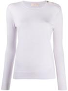 Tory Burch Side Buttoned Top - Purple