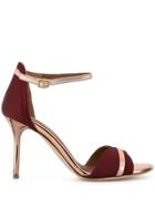 Malone Souliers Honey Satin Sandals - Red