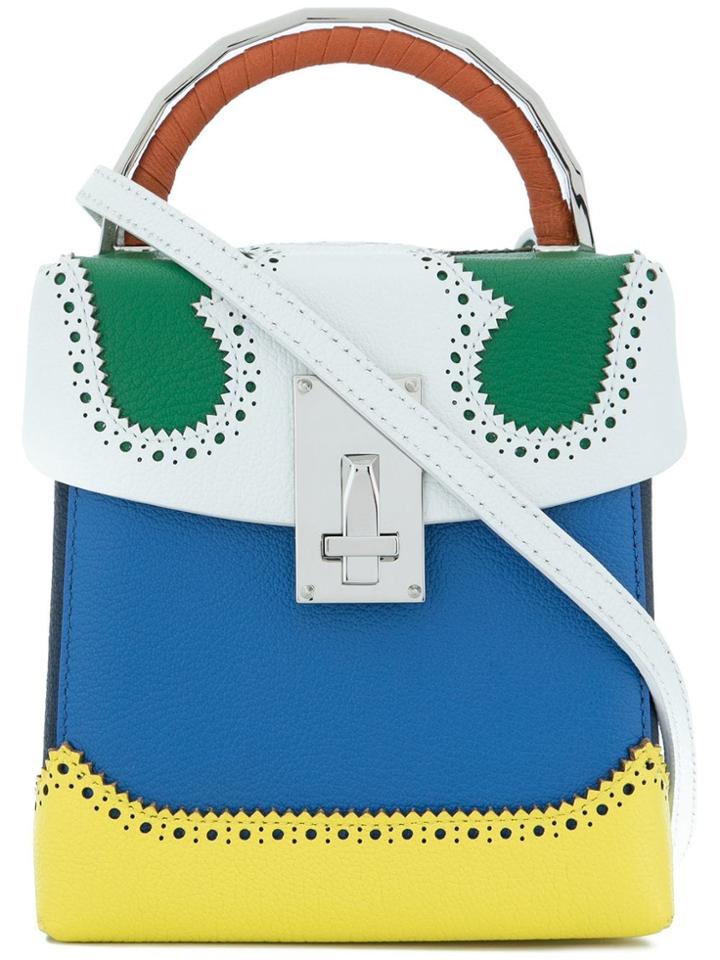 The Volon Box-styled Satchel - Multicolour