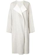Enföld Oversized Single Breasted Coat - Grey