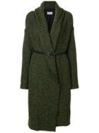 Humanoid Oversized Belted Coat - Green