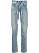 Off-white Straight-leg Relaxed Jeans - Blue