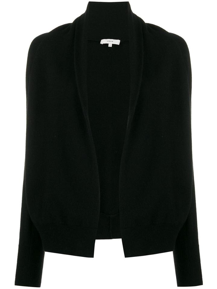 Vince Cashmere Shawl Collar Jumper - Black