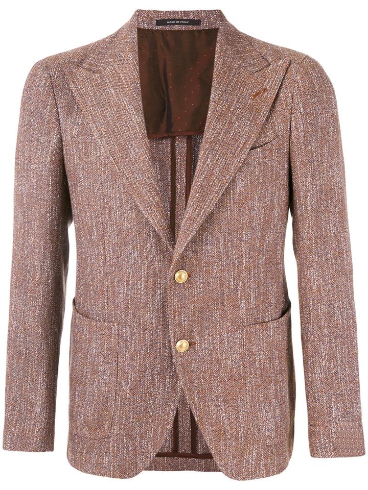Tagliatore - Patch Pocket Blazer - Men - Cotton/linen/flax/elastodiene/cupro - 52, Cotton/linen/flax/elastodiene/cupro