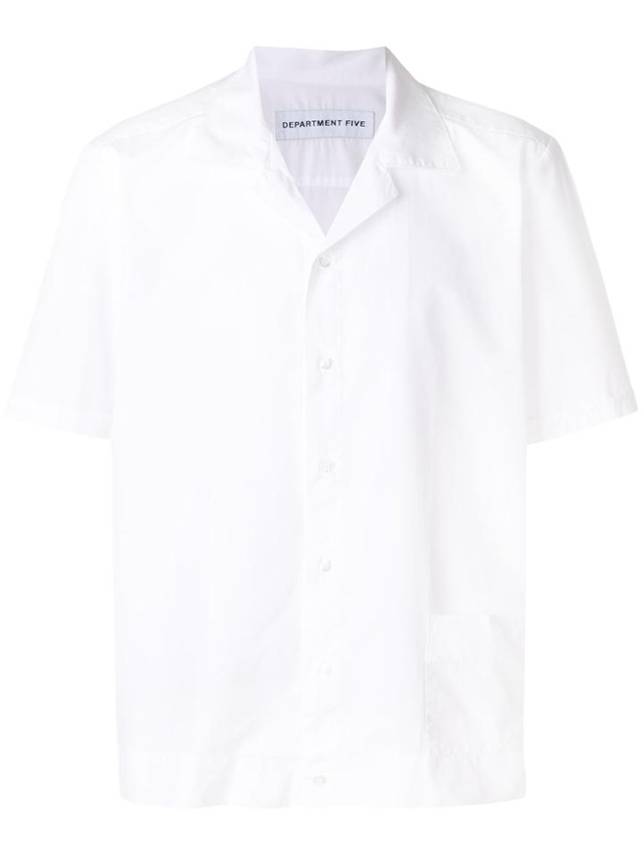 Department 5 Short-sleeve Fitted Shirt - White