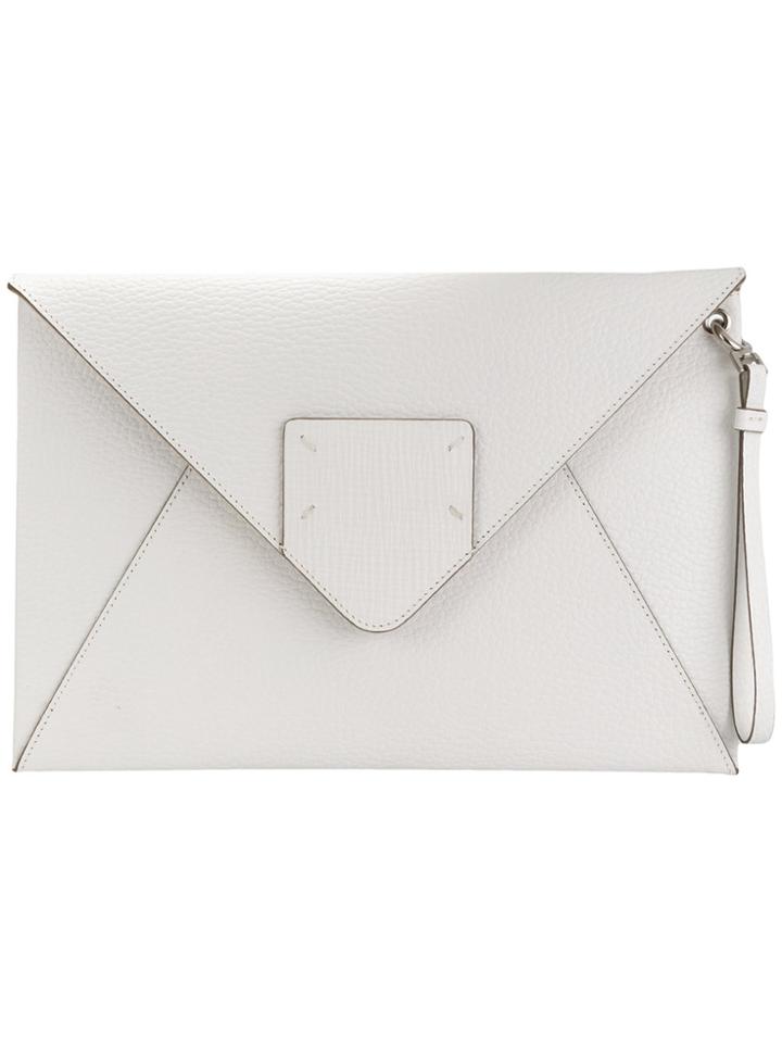 Maison Margiela Envelope Wristlet Clutch - White