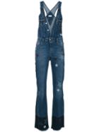 Red Valentino - Denim Dungarees - Women - Cotton/polyester/spandex/elastane - 38, Blue, Cotton/polyester/spandex/elastane