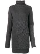 Mcq Alexander Mcqueen Short Knit Dress - Grey