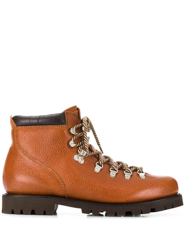 Paraboot Lace Up Ankle Boots - Brown