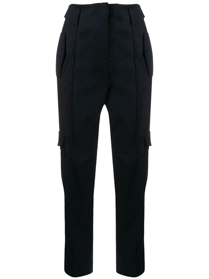 Dorothee Schumacher Cropped Cargo Trousers - Blue