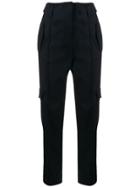 Dorothee Schumacher Cropped Cargo Trousers - Blue