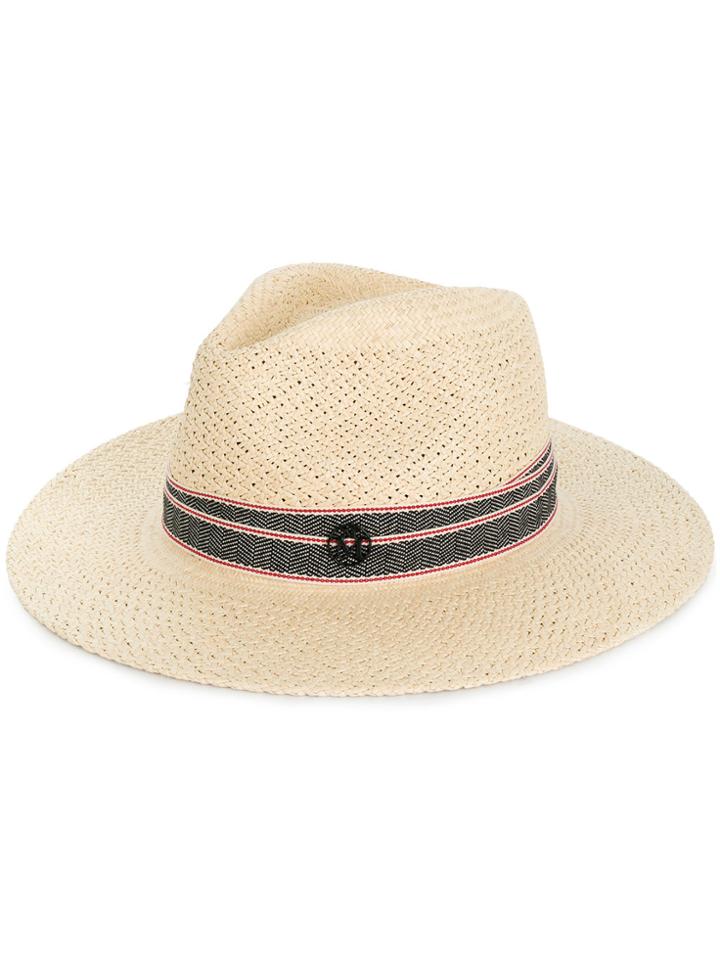 Maison Michel Rico Fedora - Nude & Neutrals
