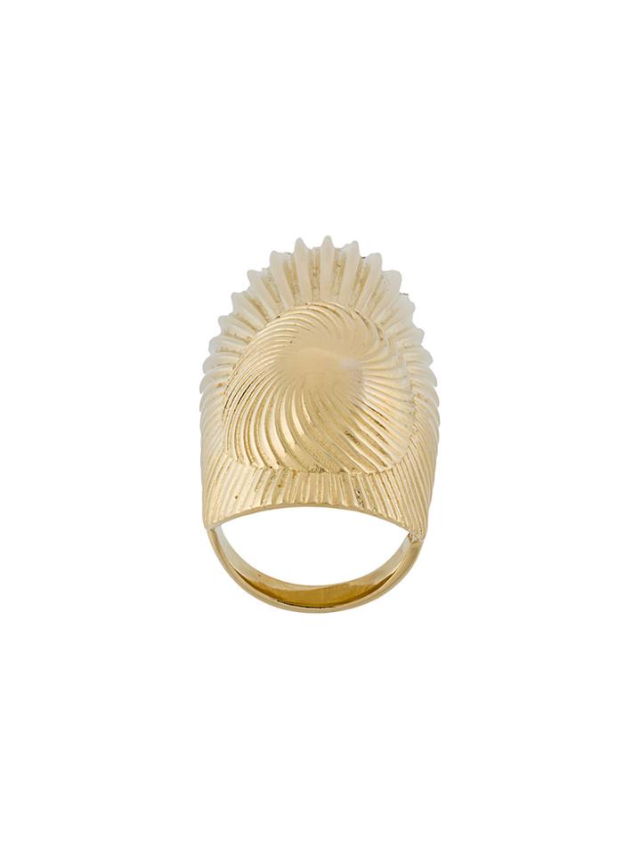 Wouters & Hendrix Curiosities Folded Leaf Ring - Metallic