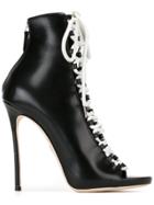 Dsquared2 Open Toe Ankle Boots - Black
