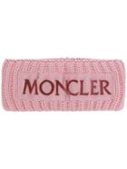 Moncler Wool Headband - Pink & Purple