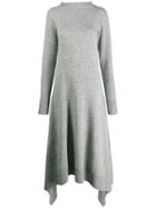 Sacai Asymmetric Hem Dress - Grey
