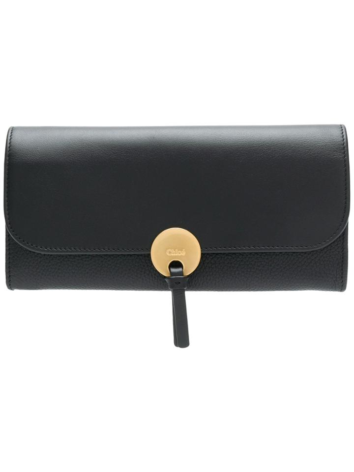 Chloé Indy Long Wallet - Black