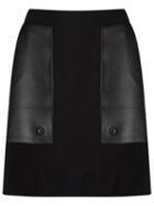 Egrey Side Pockets Skirt, Women's, Size: 36, Black, Polyester