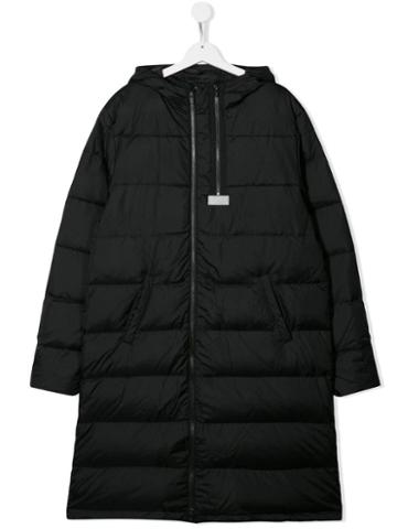 Kenzo Kids Teen Padded Hooded Coat - Black