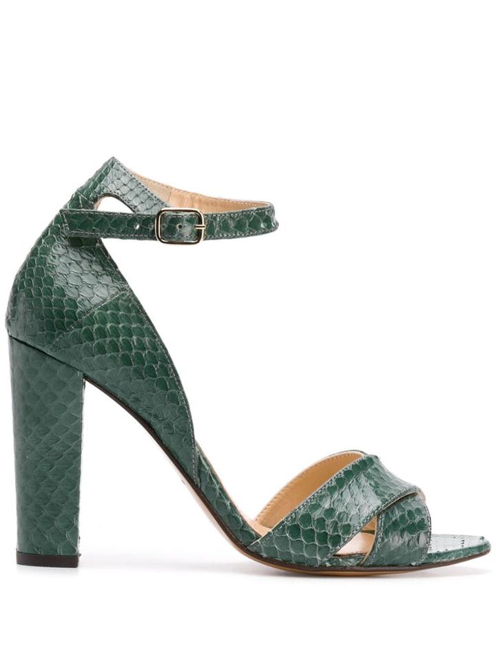 Tila March Heeled Sandals - Green