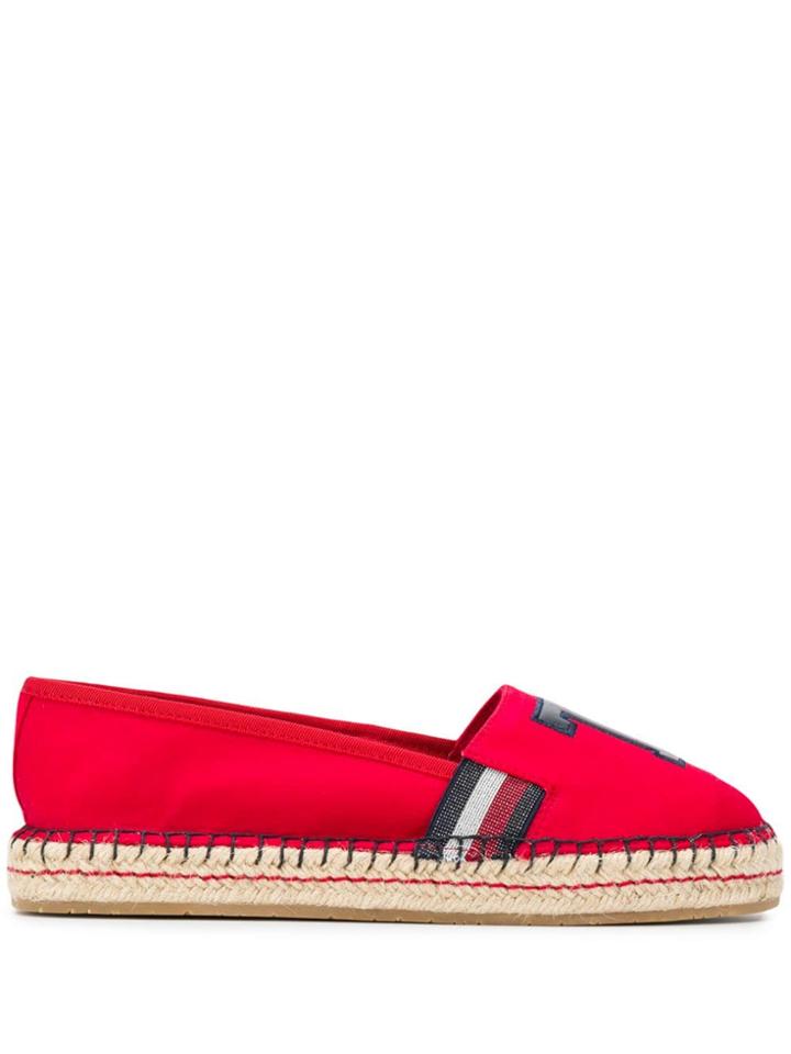 Tommy Hilfiger T Patch Espadrilles - Red