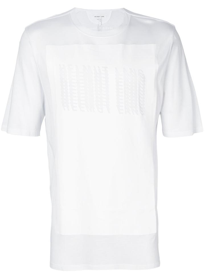 Helmut Lang - Glitch Logo T-shirt - Men - Cotton/modal - Xl, White, Cotton/modal