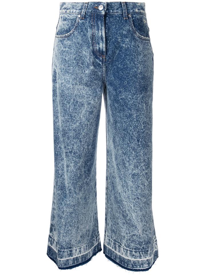 Msgm Wide-leg Jeans, Women's, Size: 40, Blue, Cotton