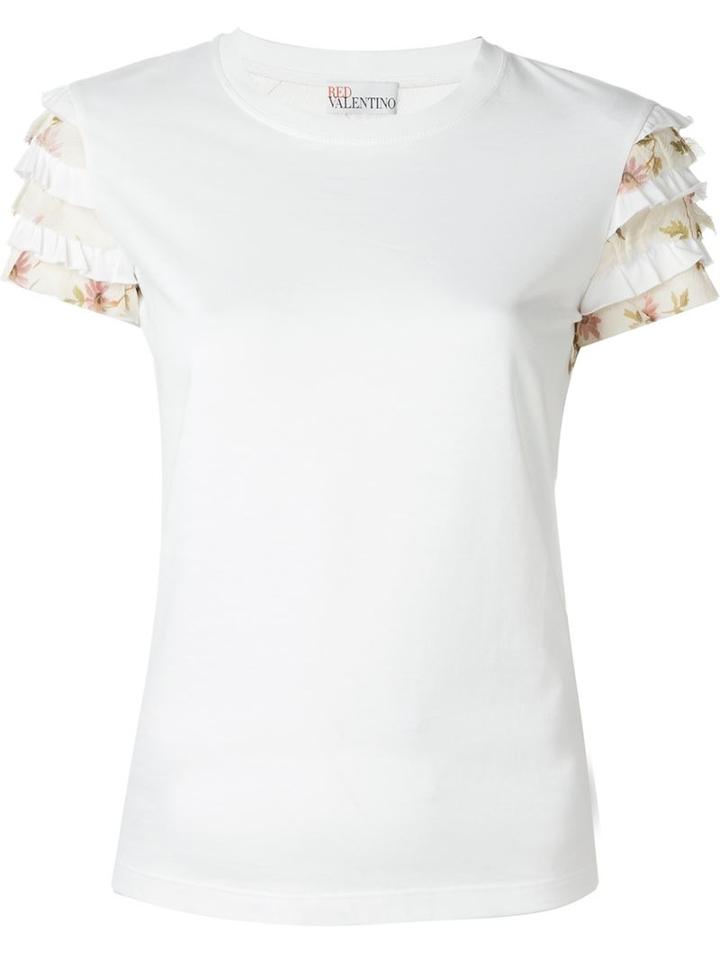 Red Valentino Floral Print T-shirt