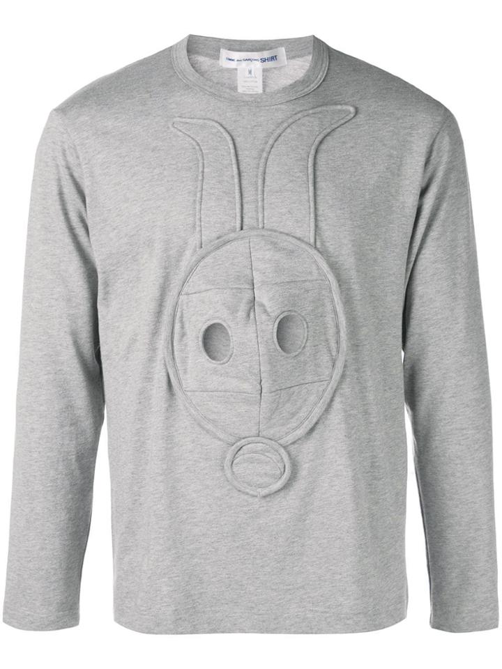 Comme Des Garçons Shirt Welt Detail Sweatshirt - Grey