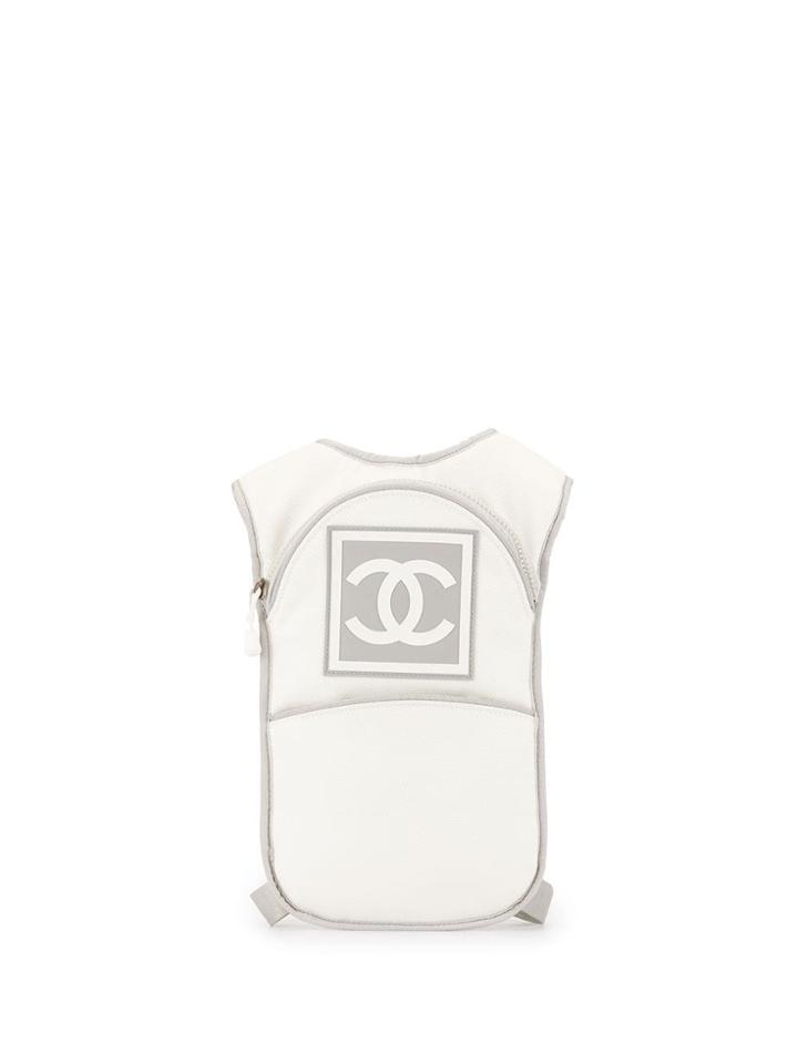 Chanel Vintage Sport Line Cc Backpack - Silver