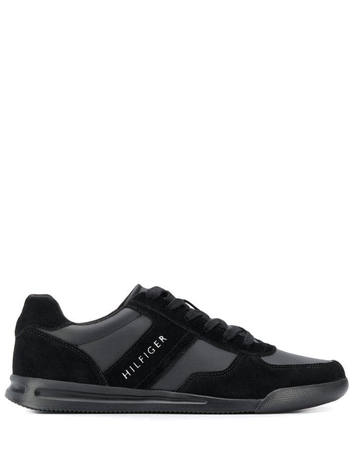 Tommy Hilfiger Stripe Lace-up Sneakers - Black