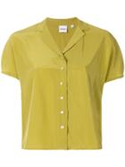 Aspesi Short Sleeve Open Collar Shirt - Green