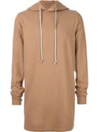 Rick Owens Drkshdw Mid-length Hoodie, Men's, Size: Small, Nude/neutrals, Cotton