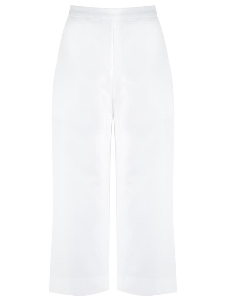Andrea Marques High-waisted Culottes, Women's, Size: 42, White, Cotton